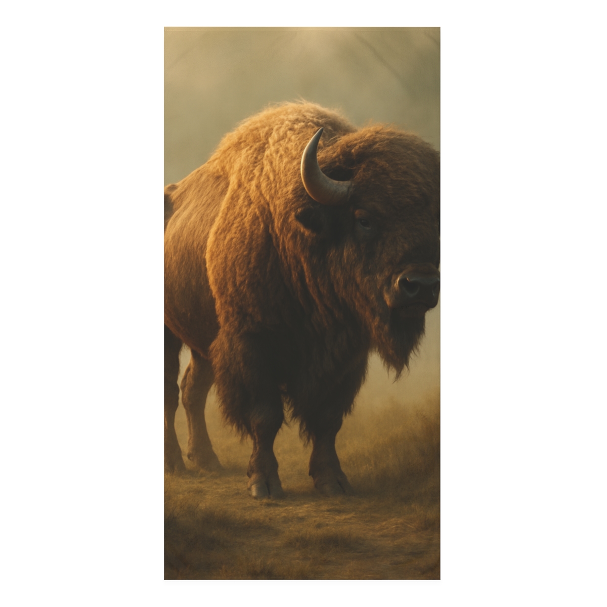 Misty Shadow Bison soft cotton towels