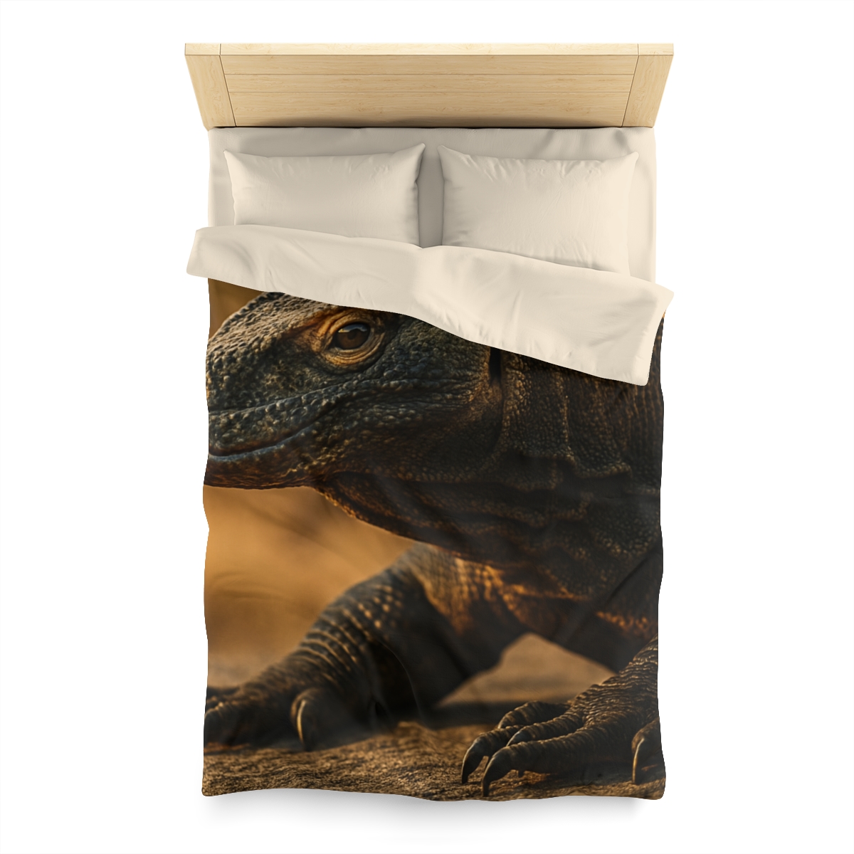 Molten Scale Komodo Dragon personalized bedding duvets