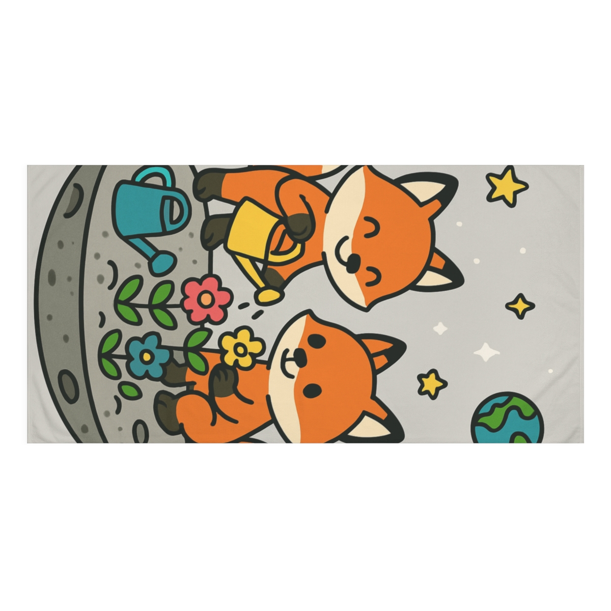 Moon Garden Foxers decorative home towelscustom towels