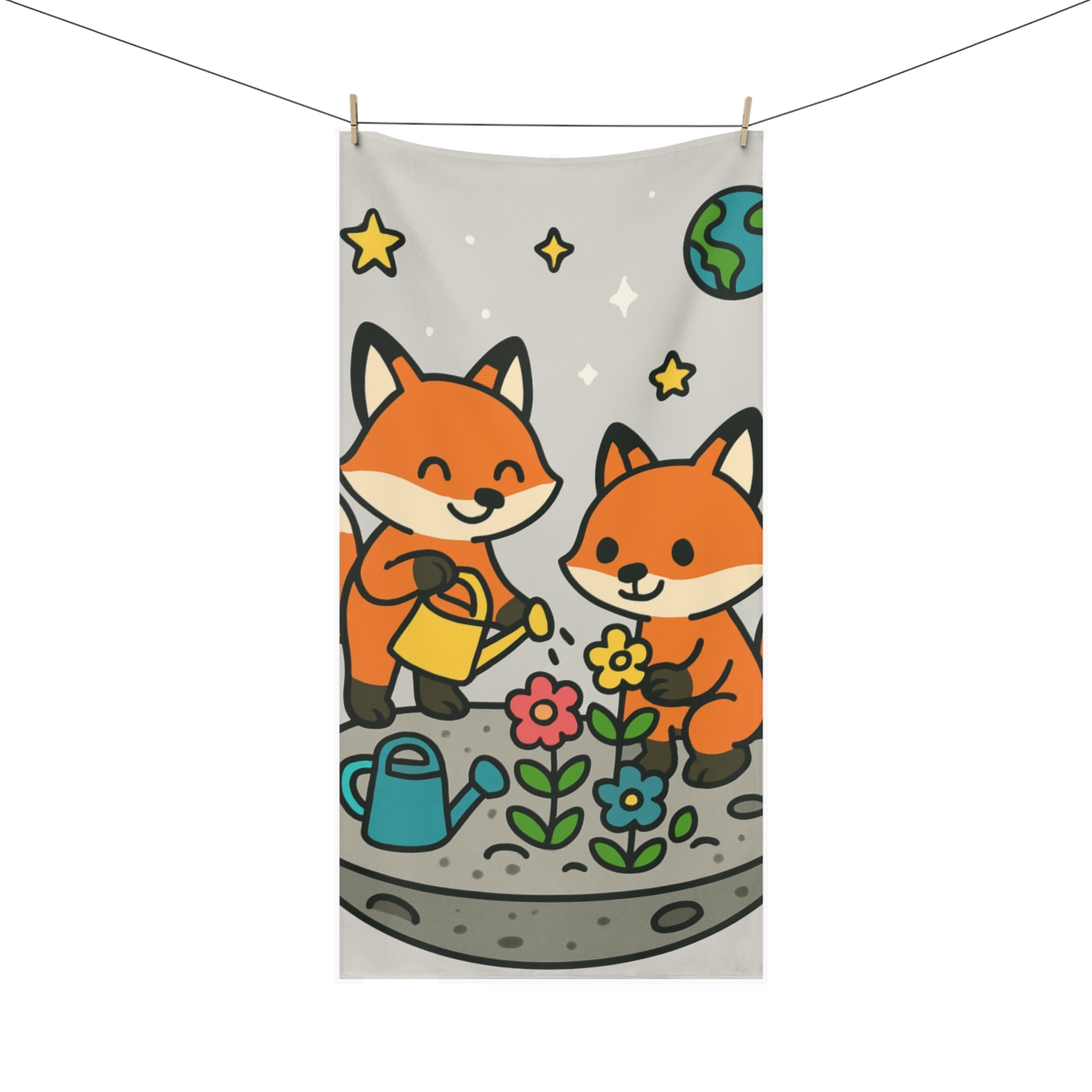 Moon Garden Foxers decorative home towelscustom towels