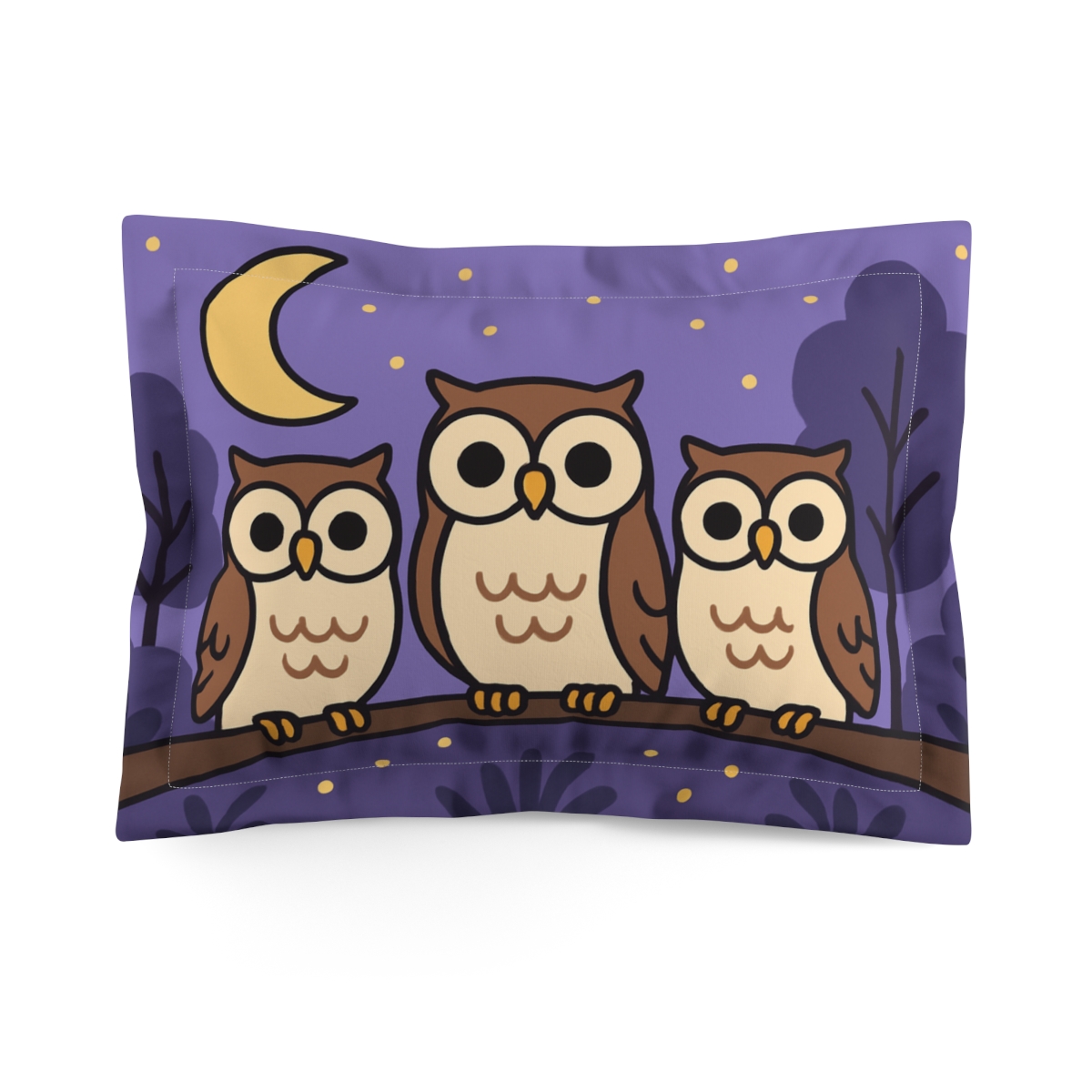 Moon Garden Night Owls gift pillows for home