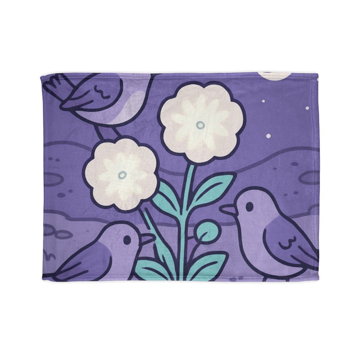 Moon Garden Nightingales trendy patterned blankets