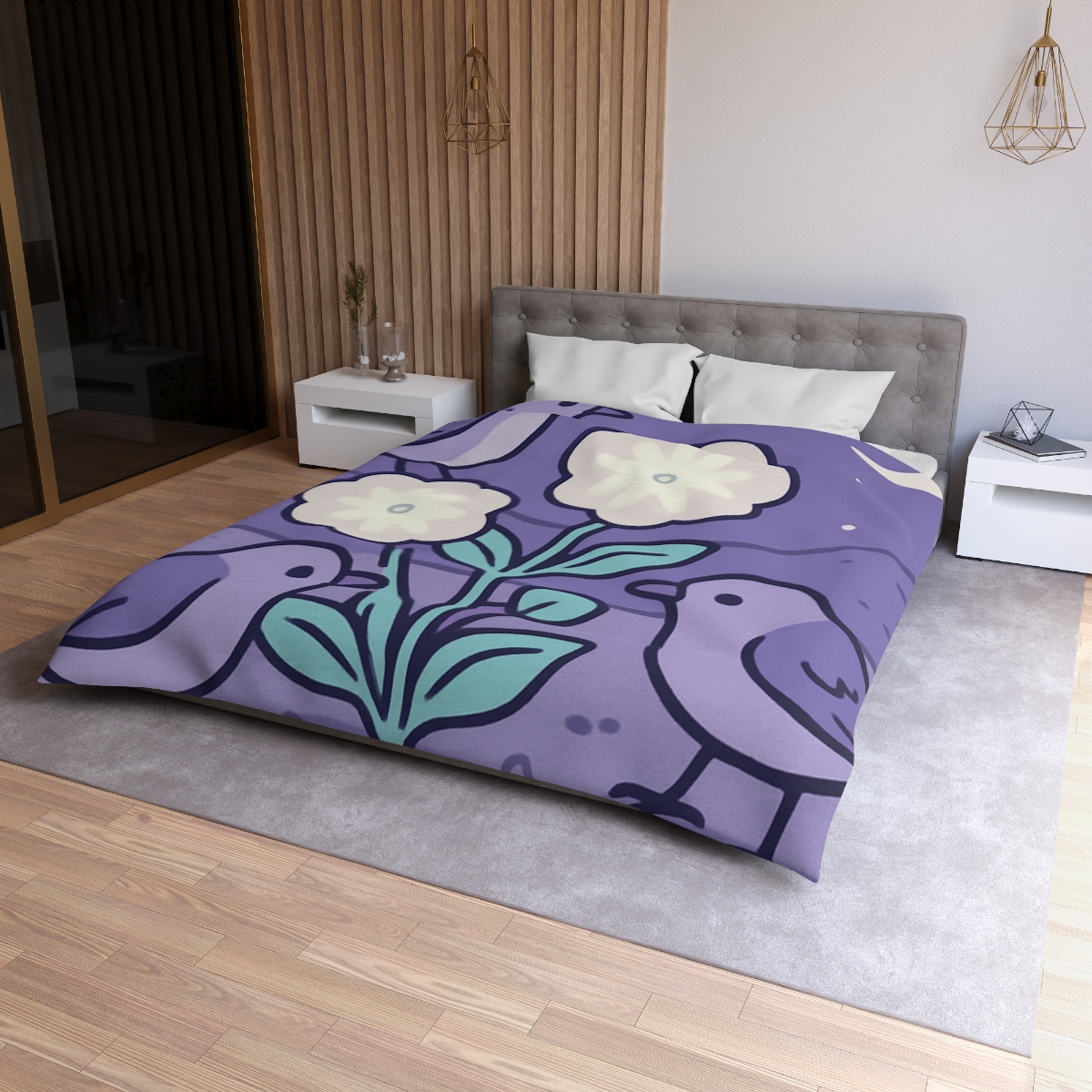 Moon Garden Nightingales stylish duvet covers