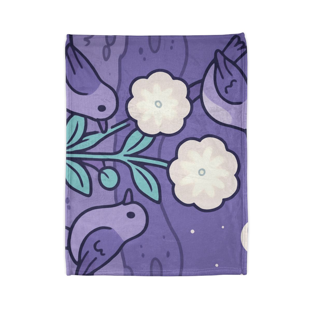 Moon Garden Nightingales trendy patterned blankets