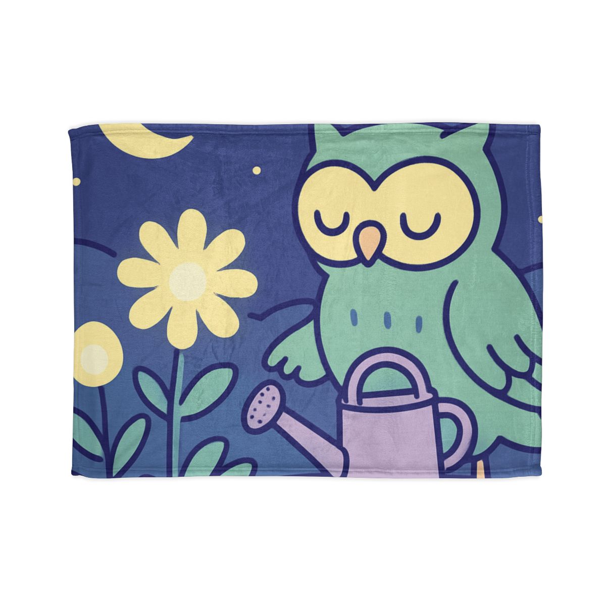 Moon Garden Owl stylish throw blankets