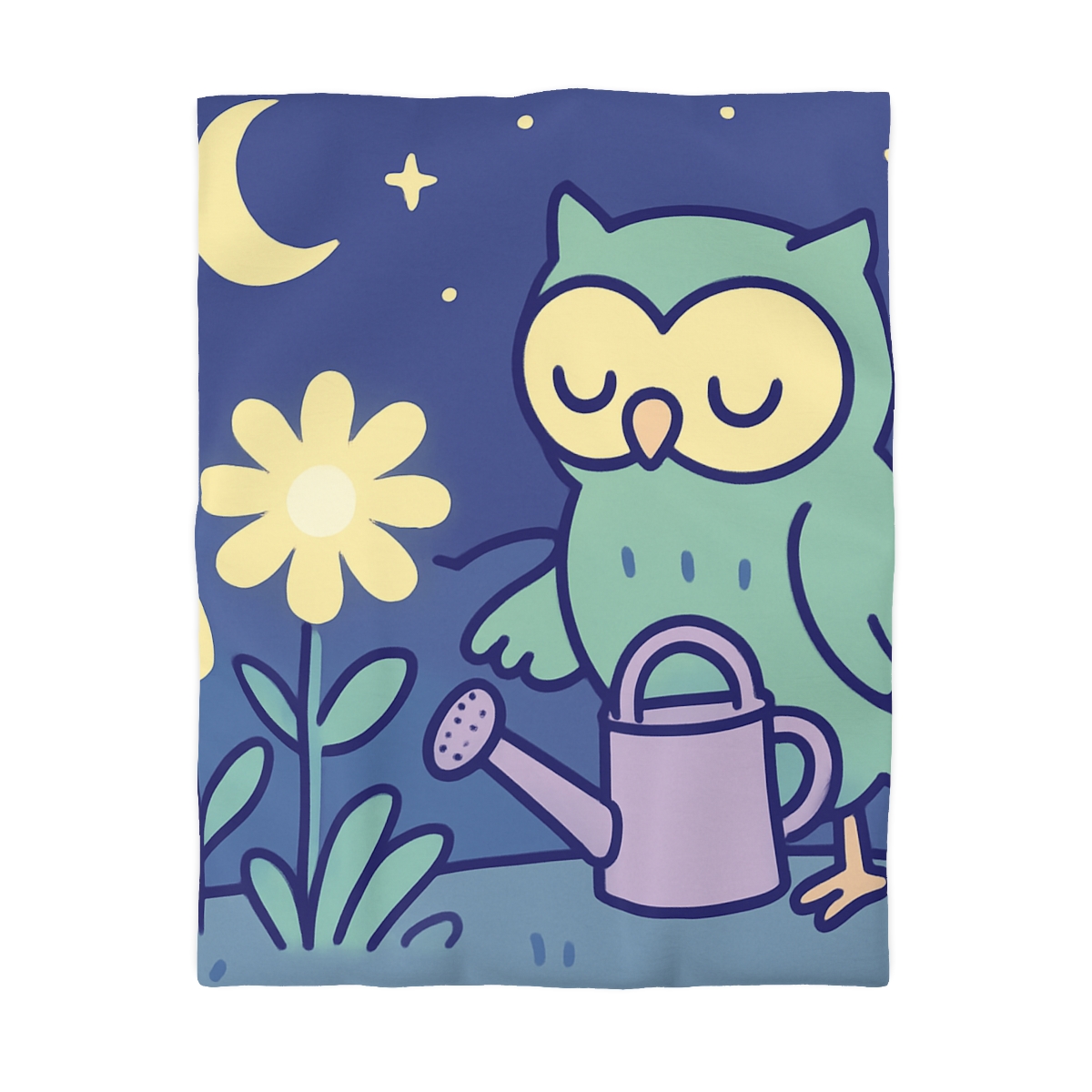 Moon Garden Owl designer printed duvets