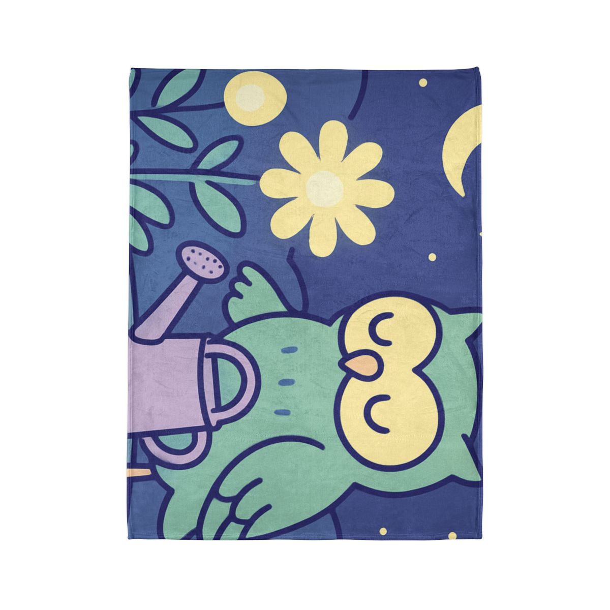 Moon Garden Owl stylish throw blankets