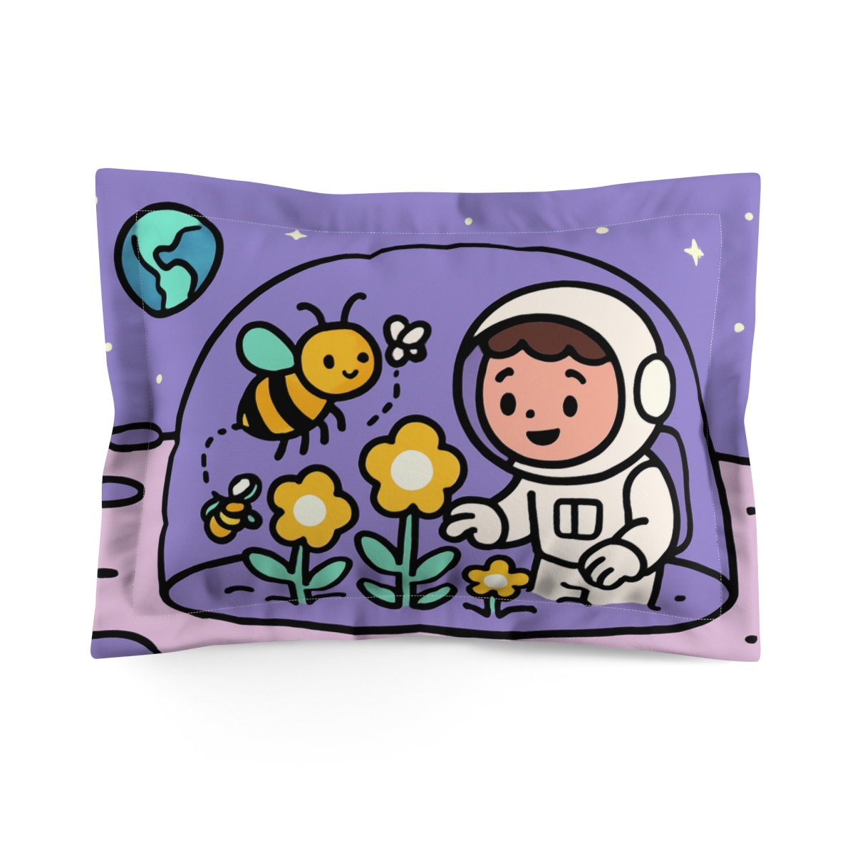 Moon Garden Pollinator Party custom pillows
