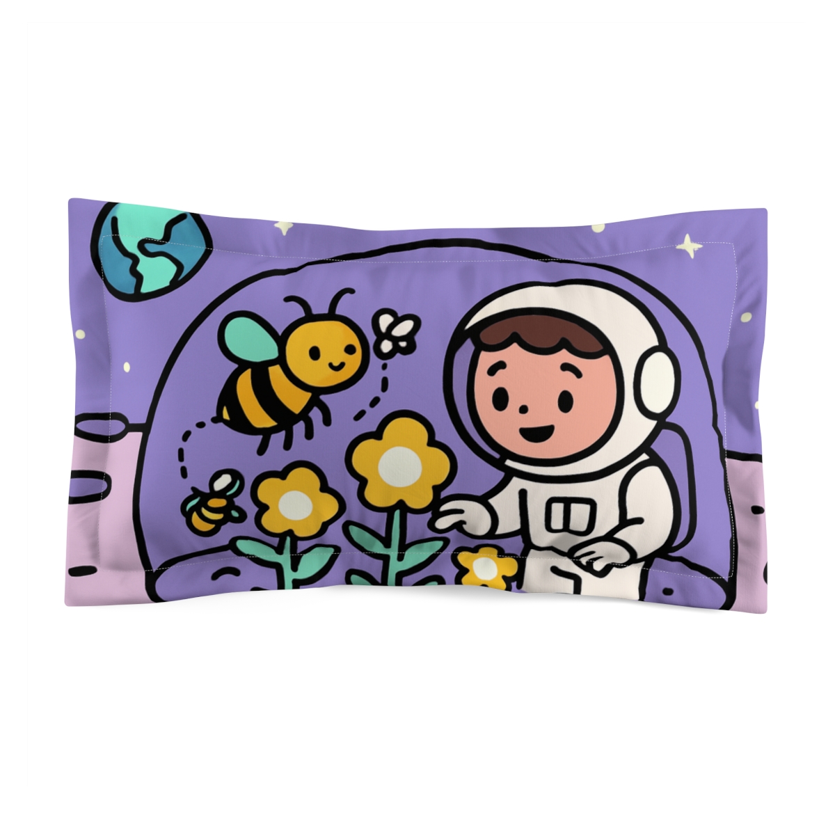 Moon Garden Pollinator Party custom pillows