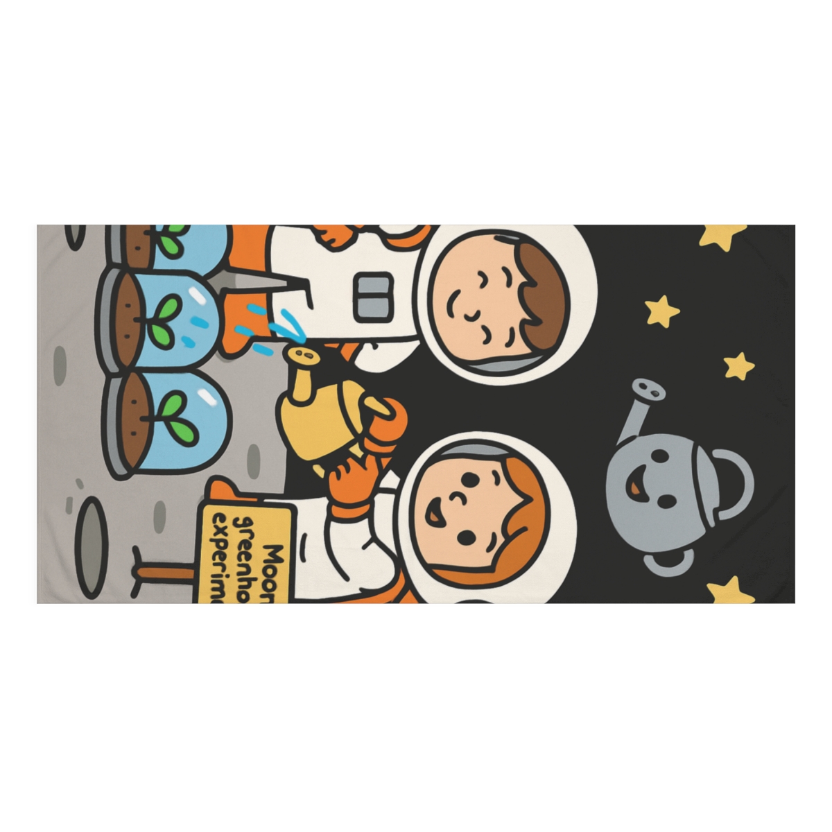 Moon Garden Seed Sprinters stylish beach towels