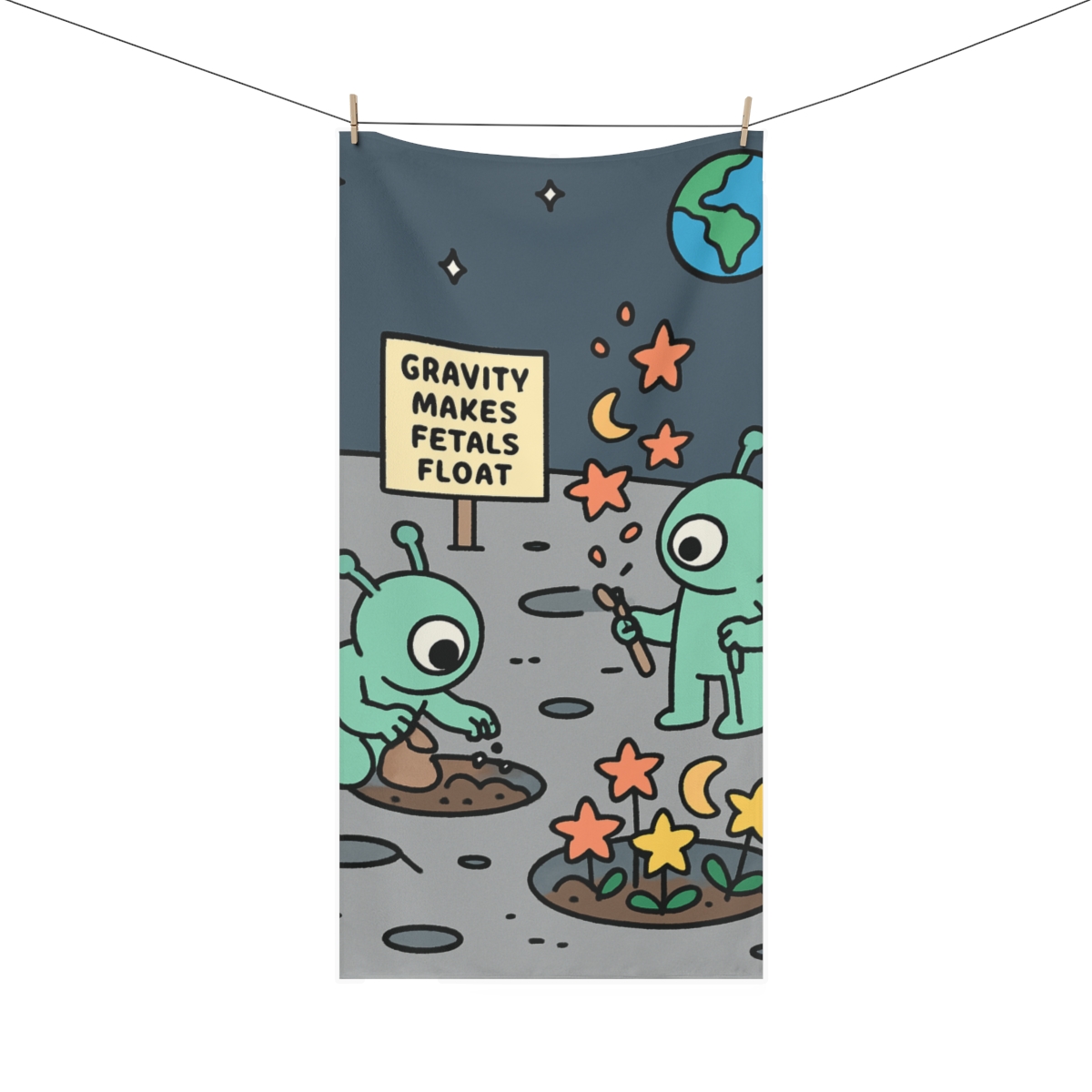 Moon Gardeners Growing Craters Into Flowers comfortable face towels