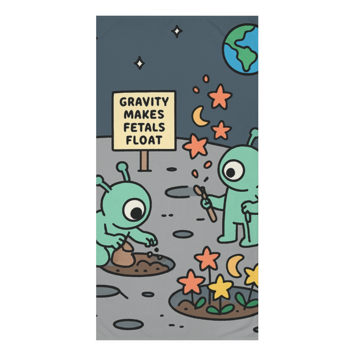 Moon Gardeners Growing Craters Into Flowers comfortable face towels