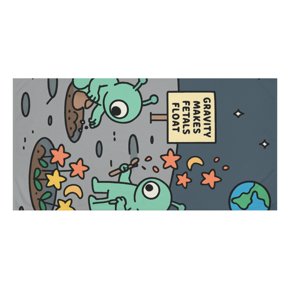 Moon Gardeners Growing Craters Into Flowers comfortable face towels