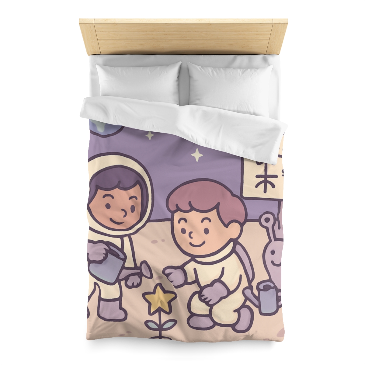 Moon Gardeners Planting Stardust Seeds custom duvets