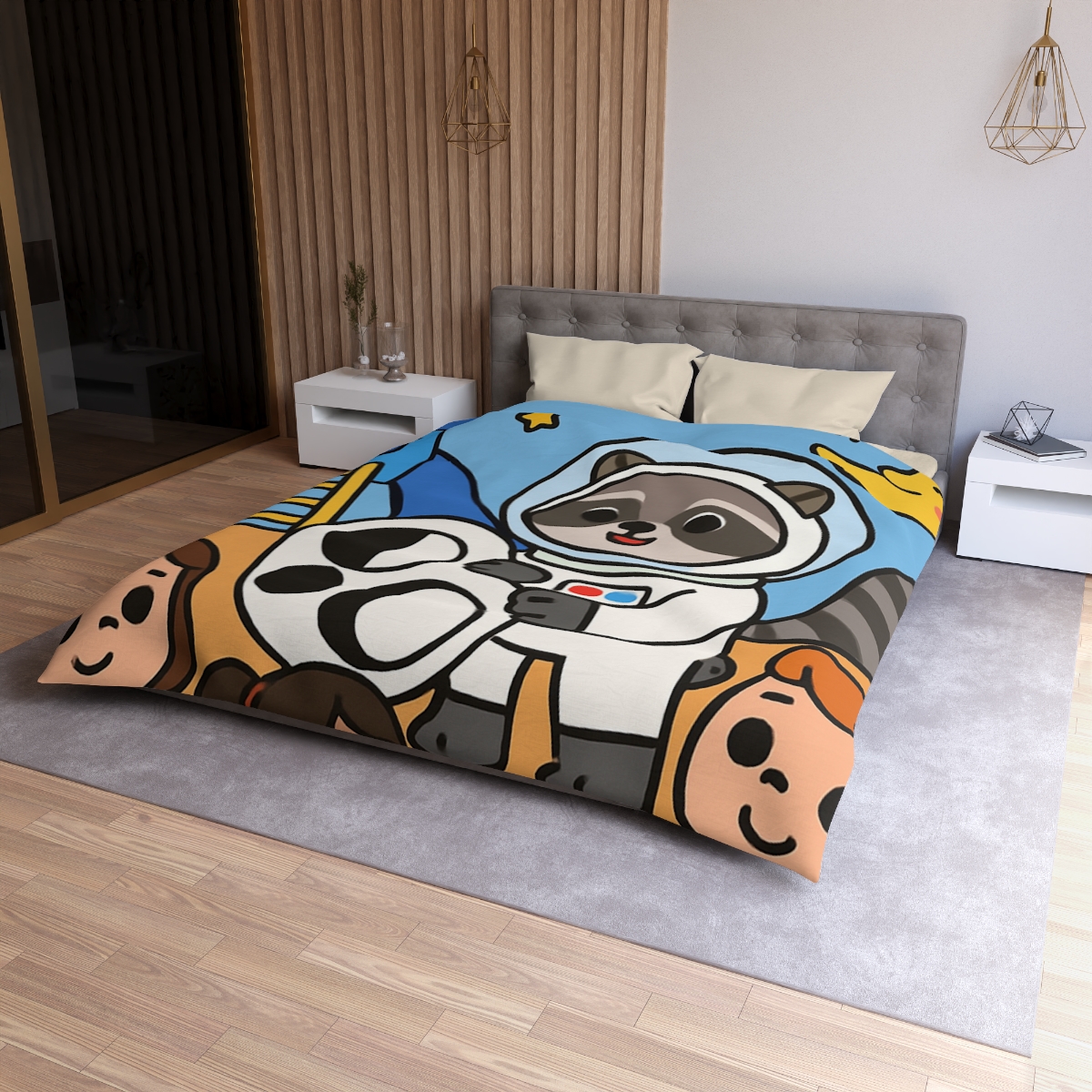 Moon Phase Playground Parade soft comforter duvets