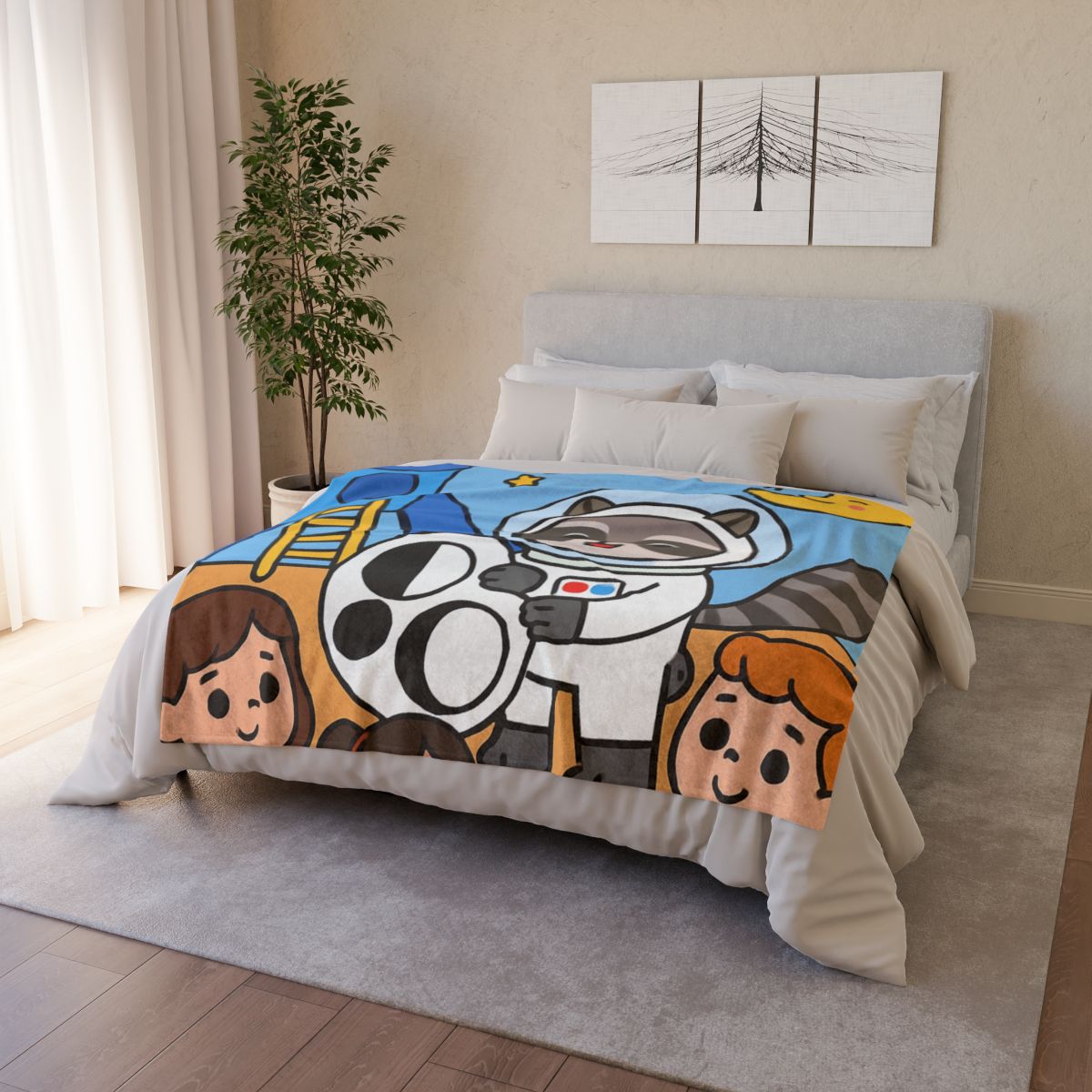 Moon Phase Playground Parade personalized cozy blankets