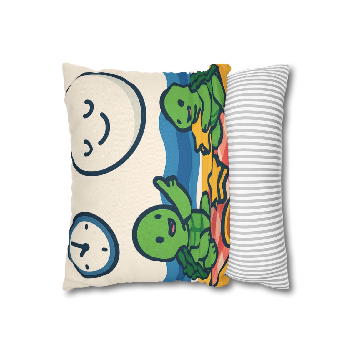 Moon Turtles Tide Time Picnic personalized pillow covers