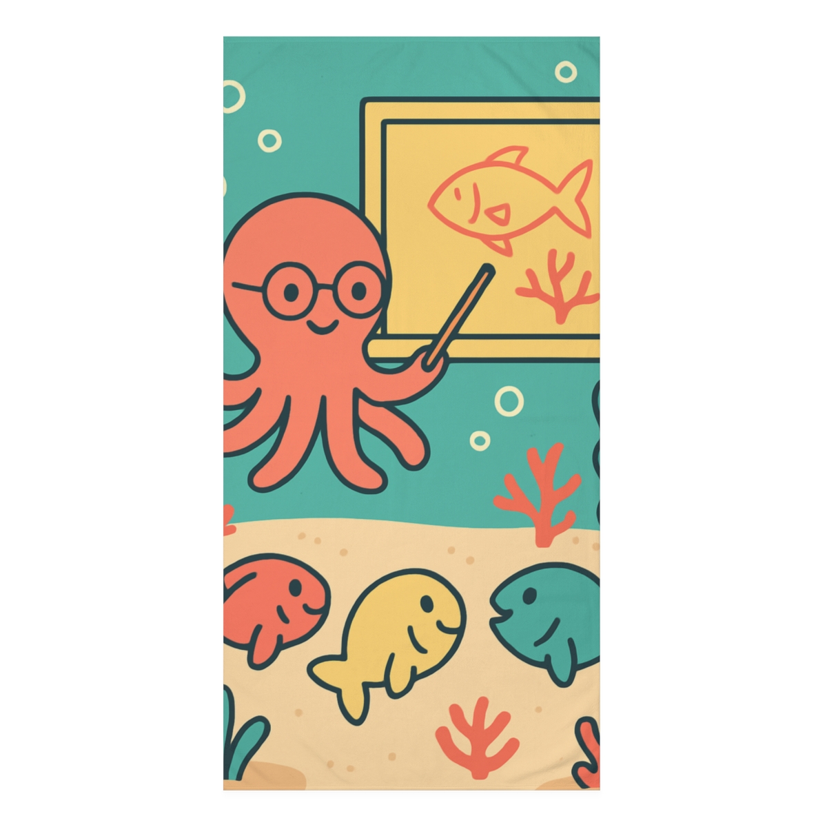 Moonlight Coral Classroom soft cotton towels