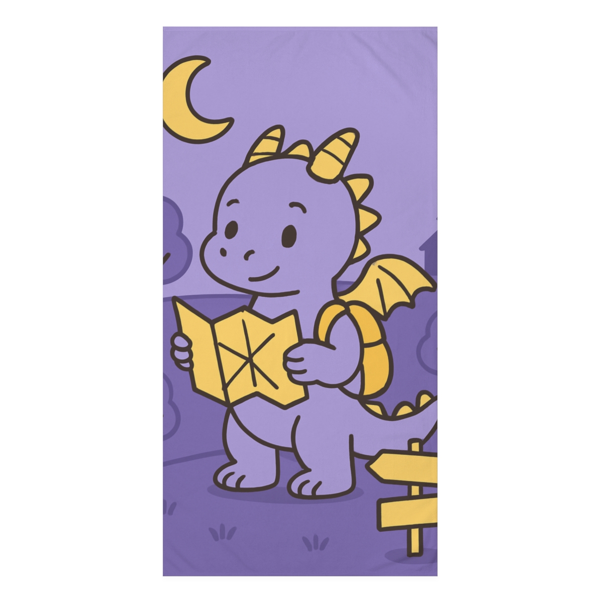 Moonlight Dragon School comfortable face towels