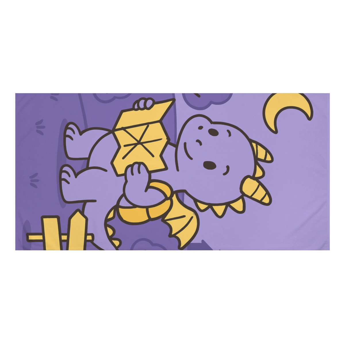 Moonlight Dragon School comfortable face towels