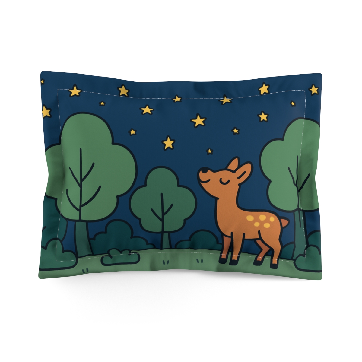 Moonlight Forest Of Friendly Fireflies comfortable bed pillows