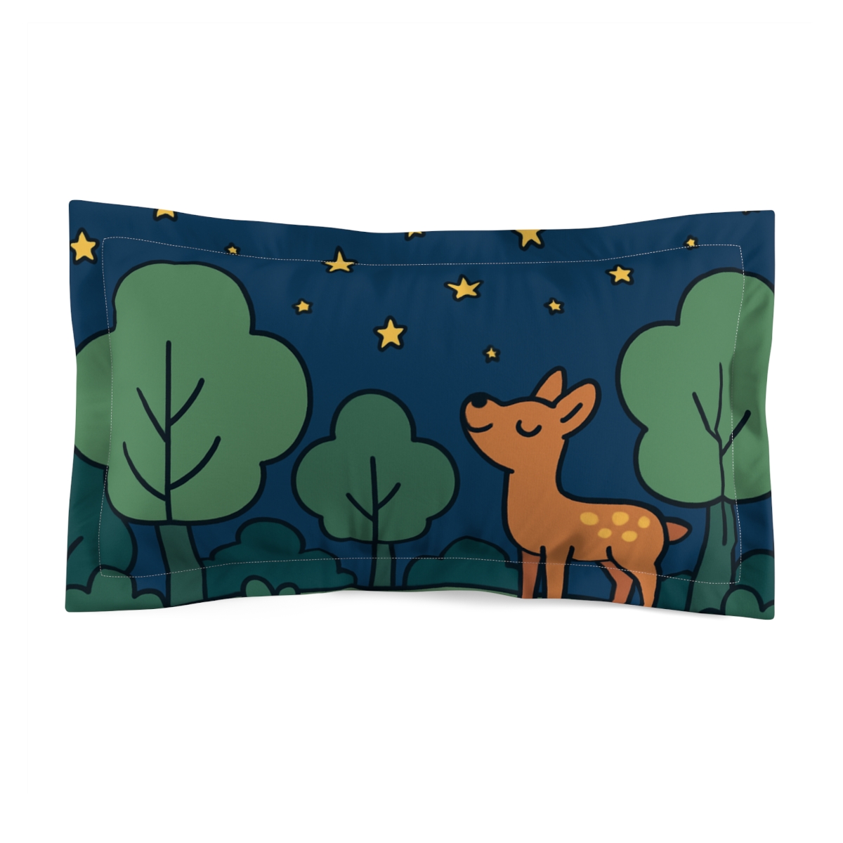 Moonlight Forest Of Friendly Fireflies comfortable bed pillows