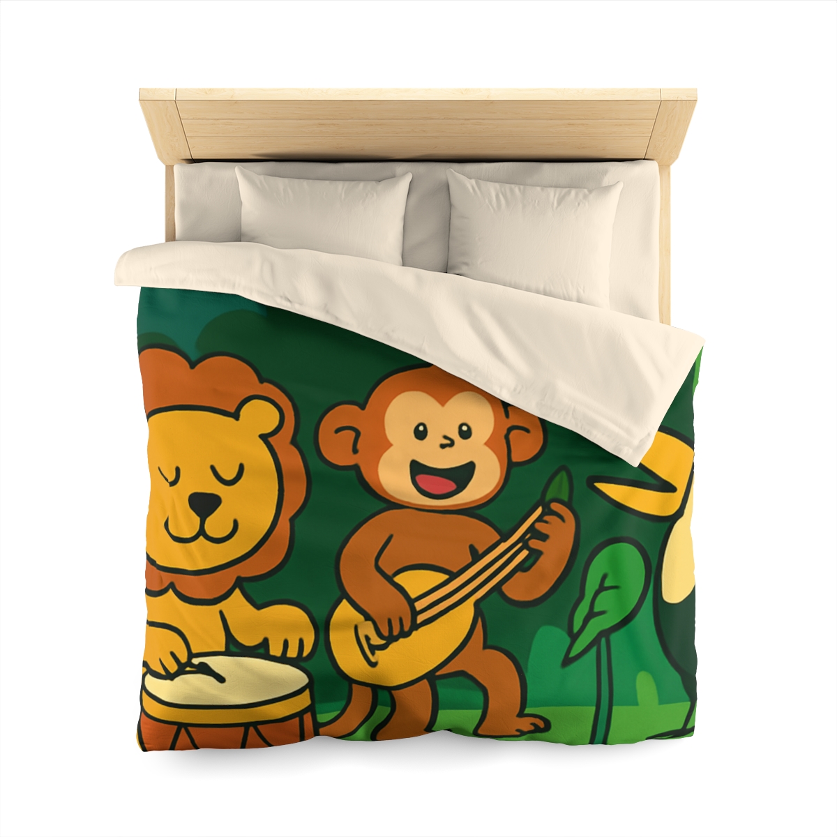 Moonlight Jungle Orchestra personalized bedding duvets