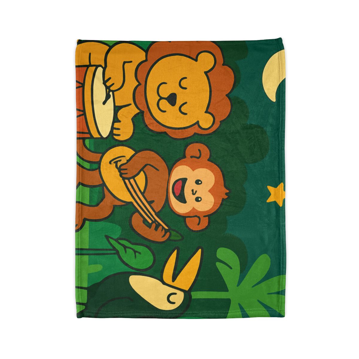Moonlight Jungle Orchestra trendy patterned blankets