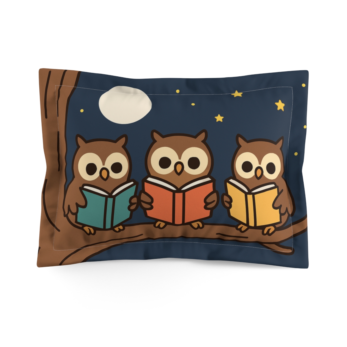 Moonlight Library For Owls personalized decorative pillows