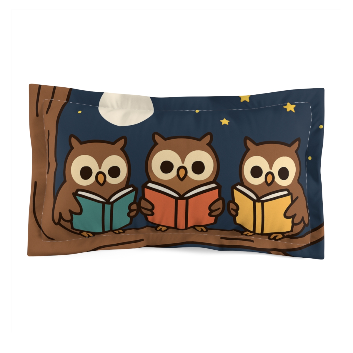 Moonlight Library For Owls personalized decorative pillows