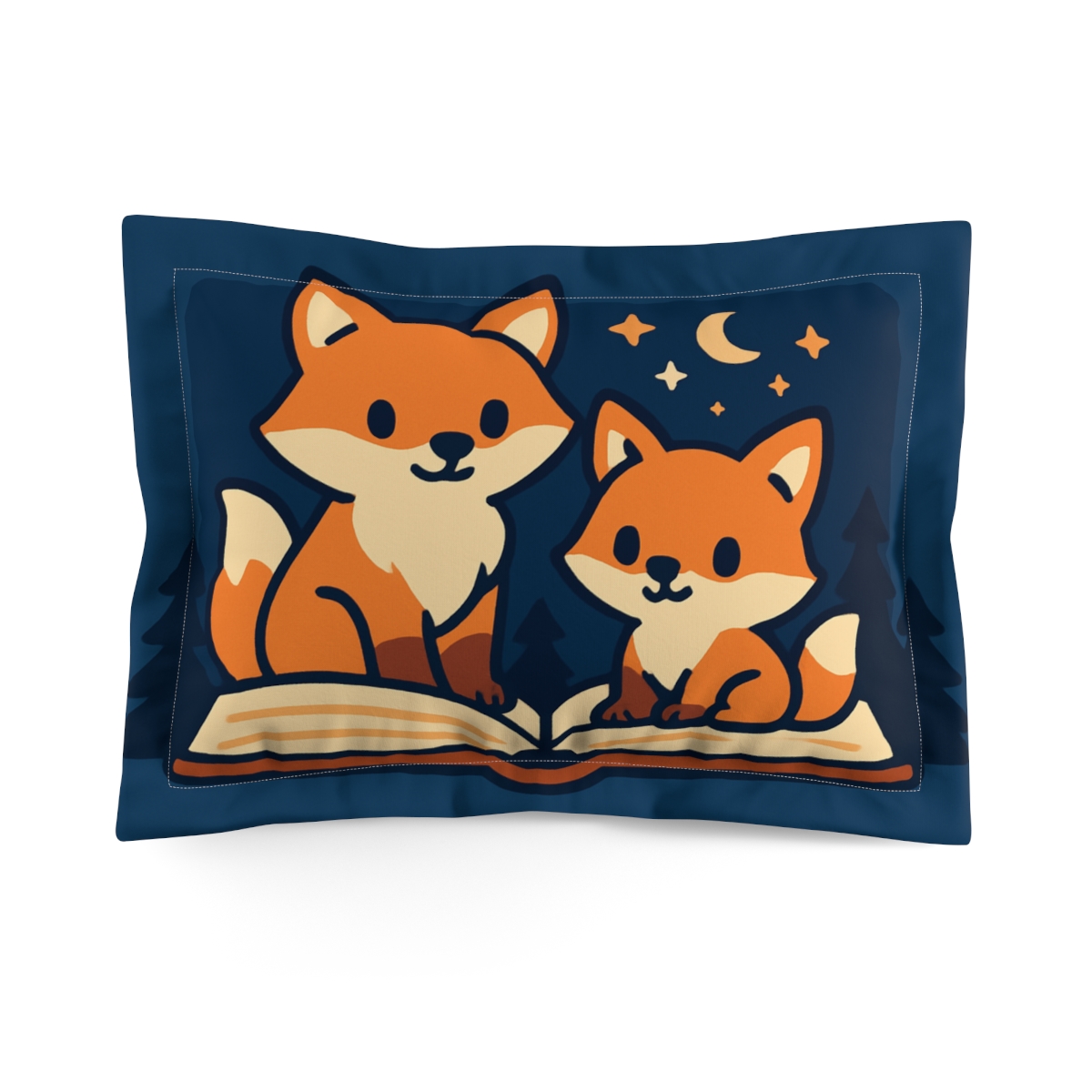 Moonlight Library Of Foxes personalized decorative pillows