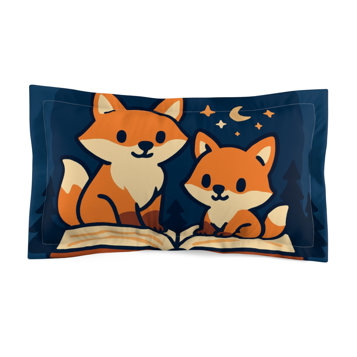 Moonlight Library Of Foxes personalized decorative pillows