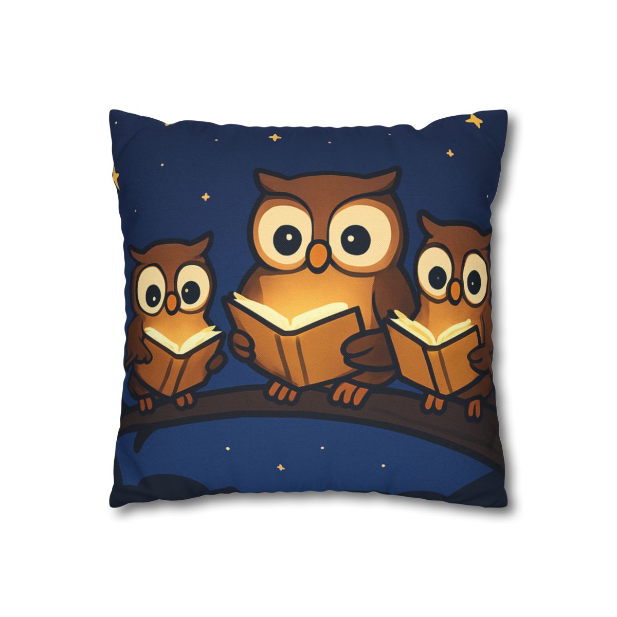 Moonlight Library Of Owls unique gift pillow cases