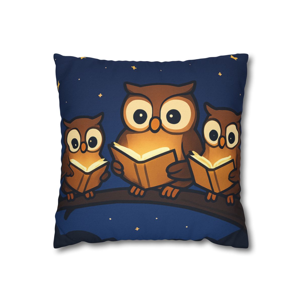 Moonlight Library Of Owls unique gift pillow cases