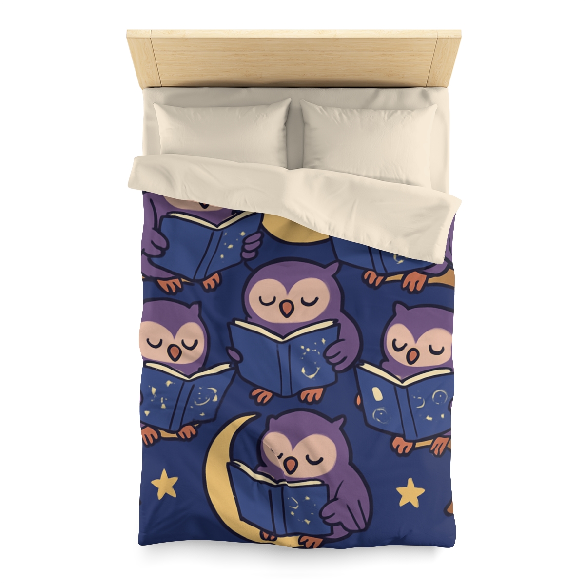 Moonlight Library Of Wise Owls stylish duvet covers