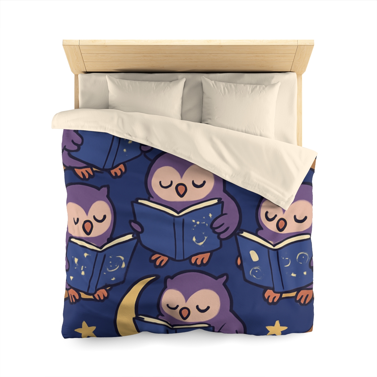Moonlight Library Of Wise Owls stylish duvet covers