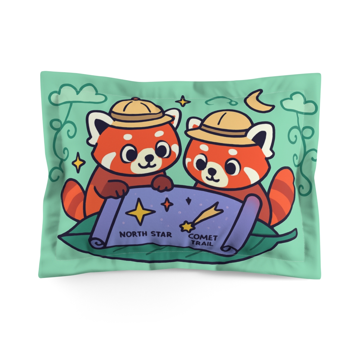 Moonlight Mapmakers Of The Cloud Jungle soft plush pillows
