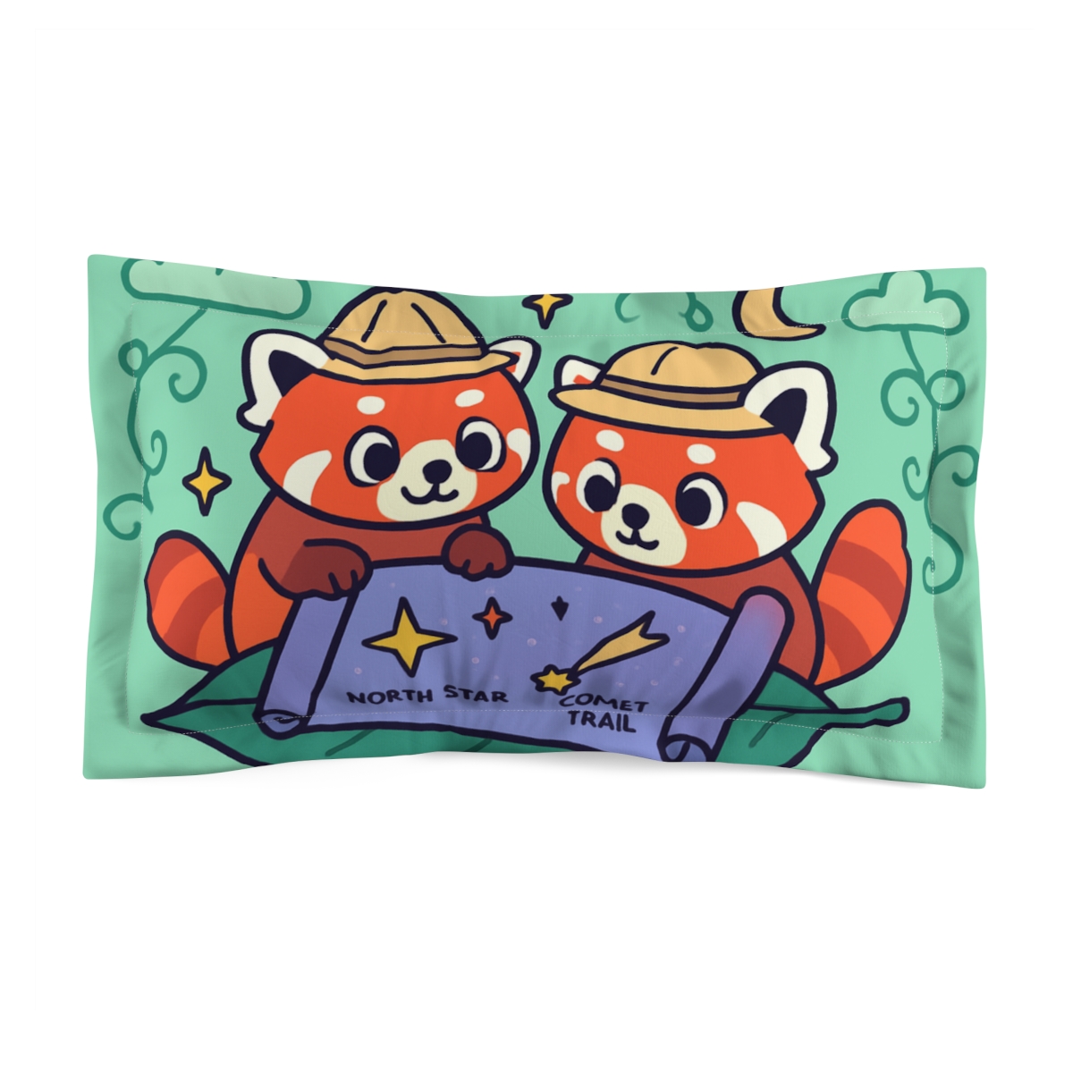 Moonlight Mapmakers Of The Cloud Jungle soft plush pillows