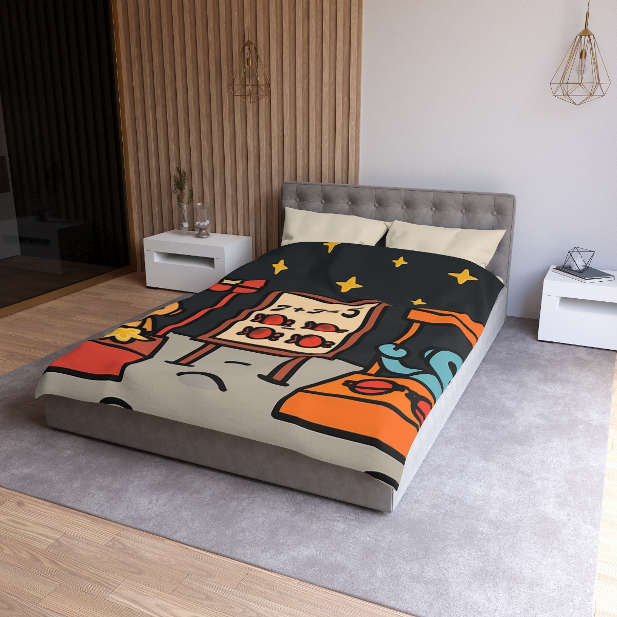 Moonlight Market Run By Friendly Robots warm winter duvets