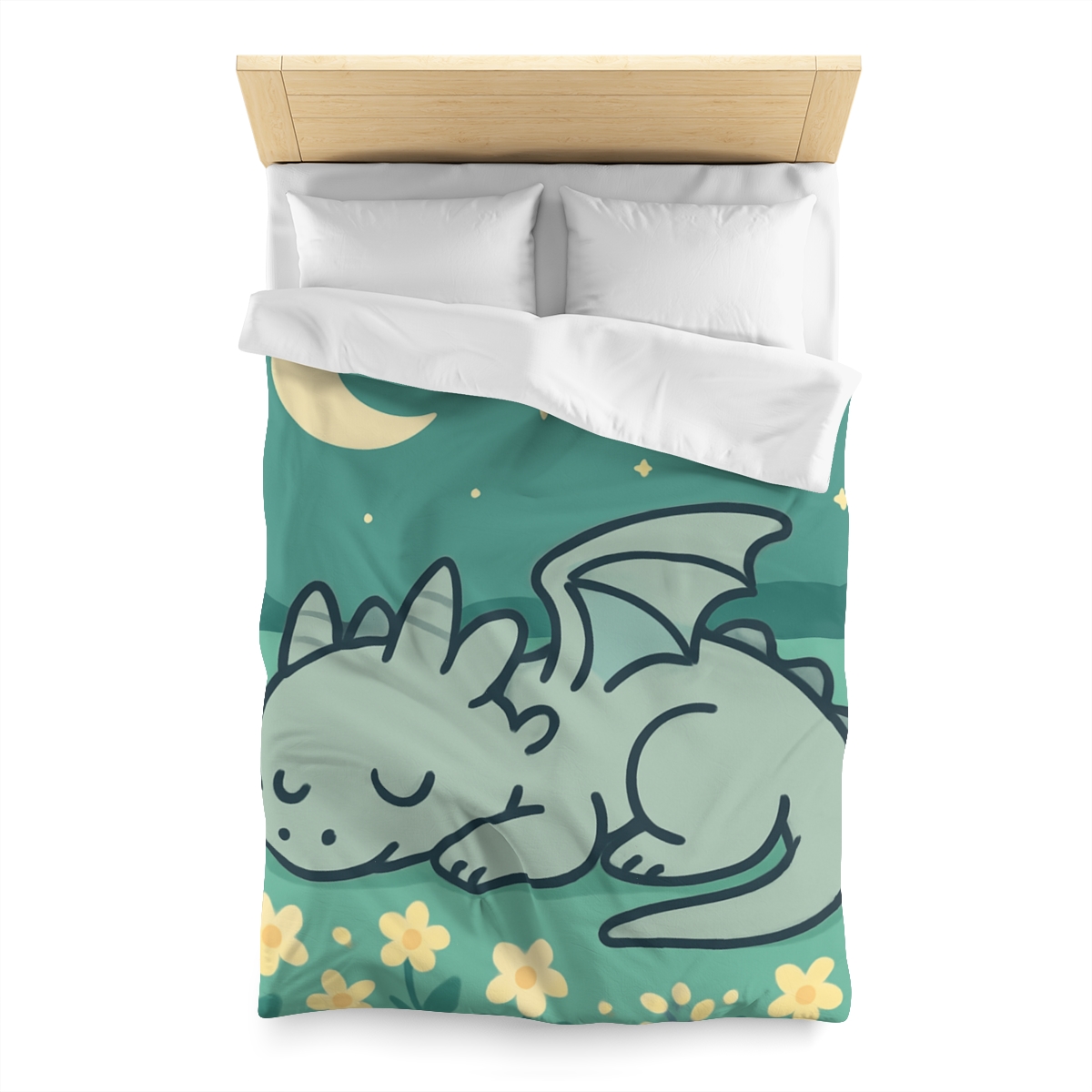 Moonlight Meadow Dragon stylish duvet covers