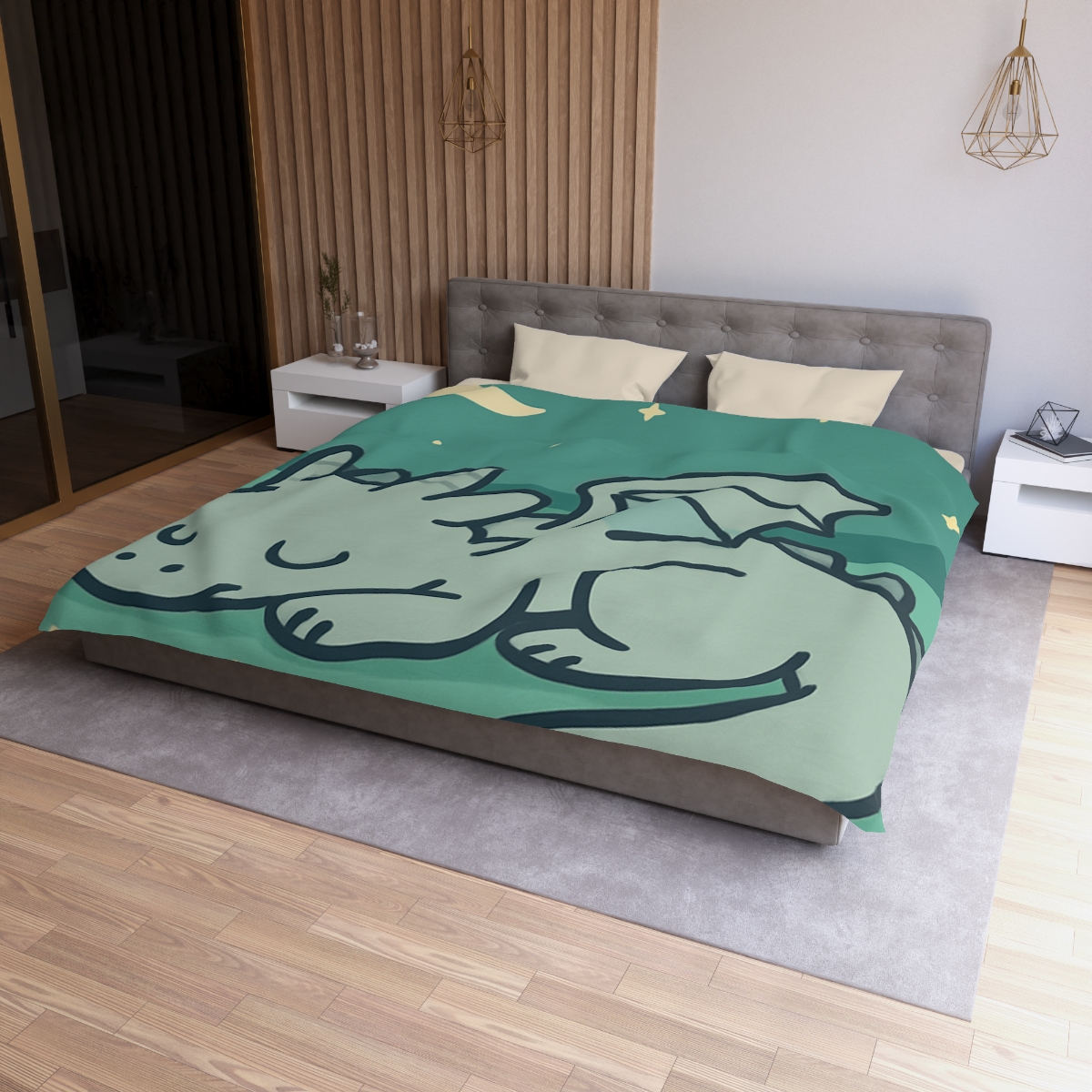 Moonlight Meadow Dragon stylish duvet covers