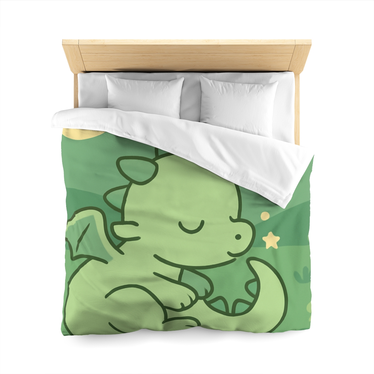 Moonlight Meadow Dragon personalized bedding duvets