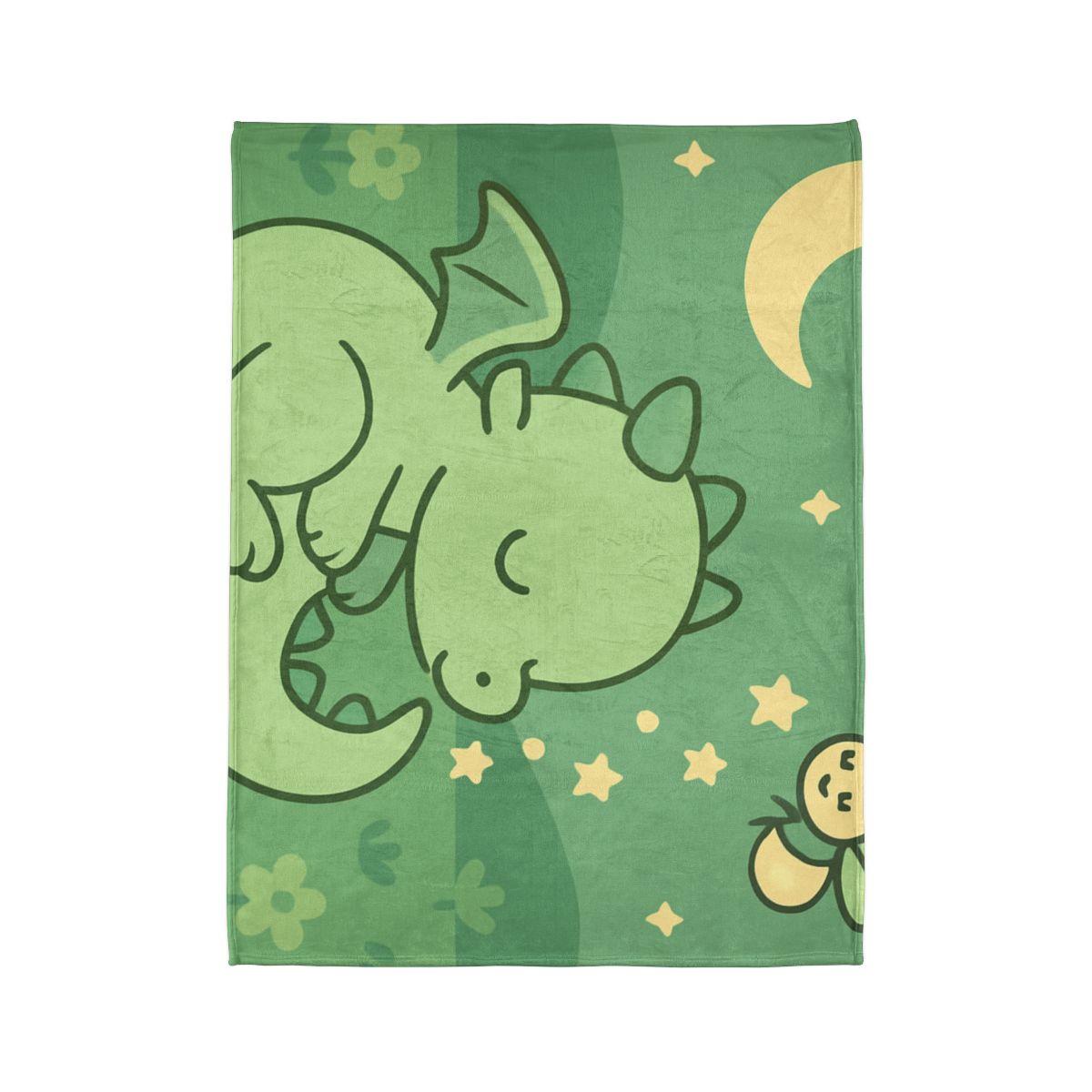 Moonlight Meadow Dragon soft fleece blankets