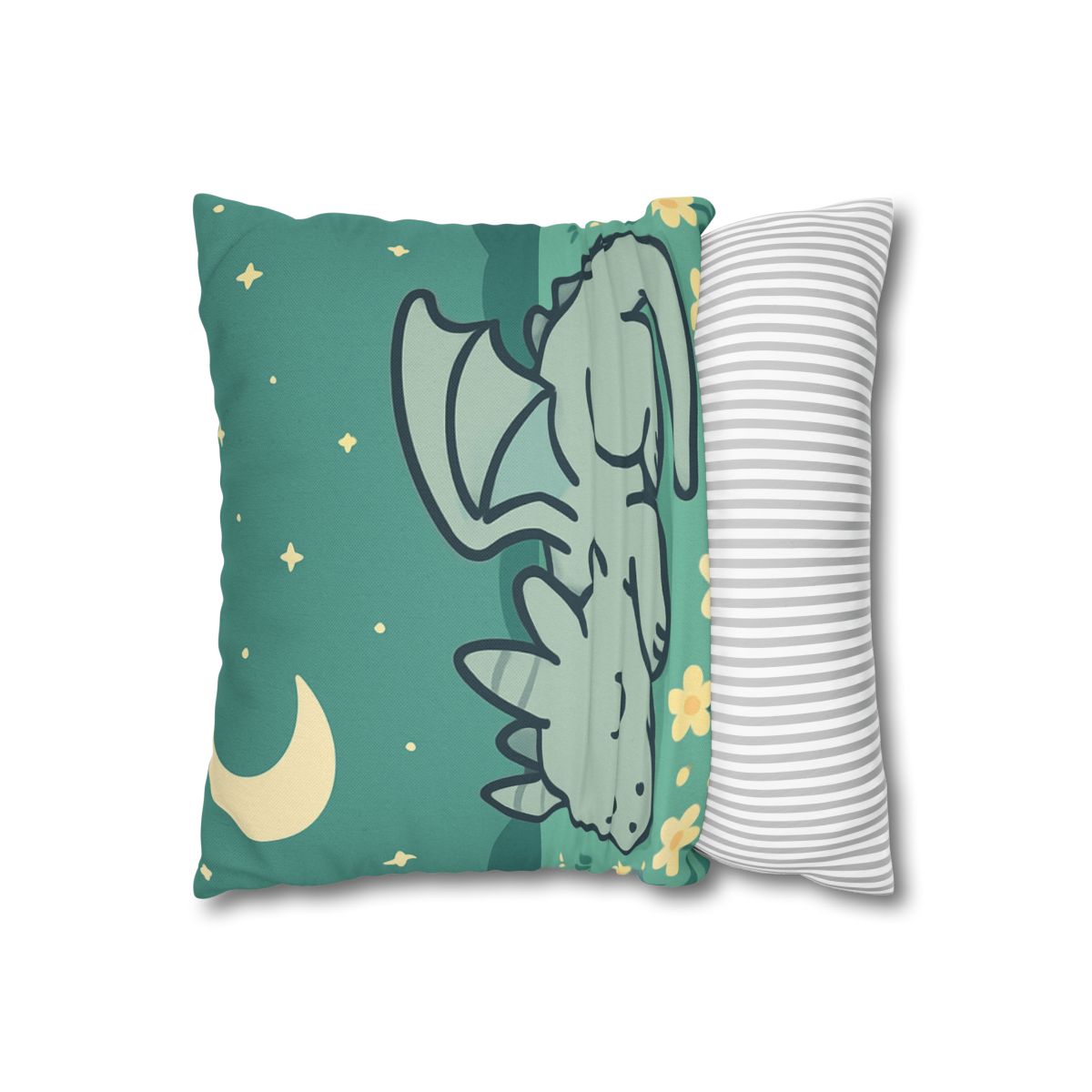 Moonlight Meadow Dragon designer print pillow cases