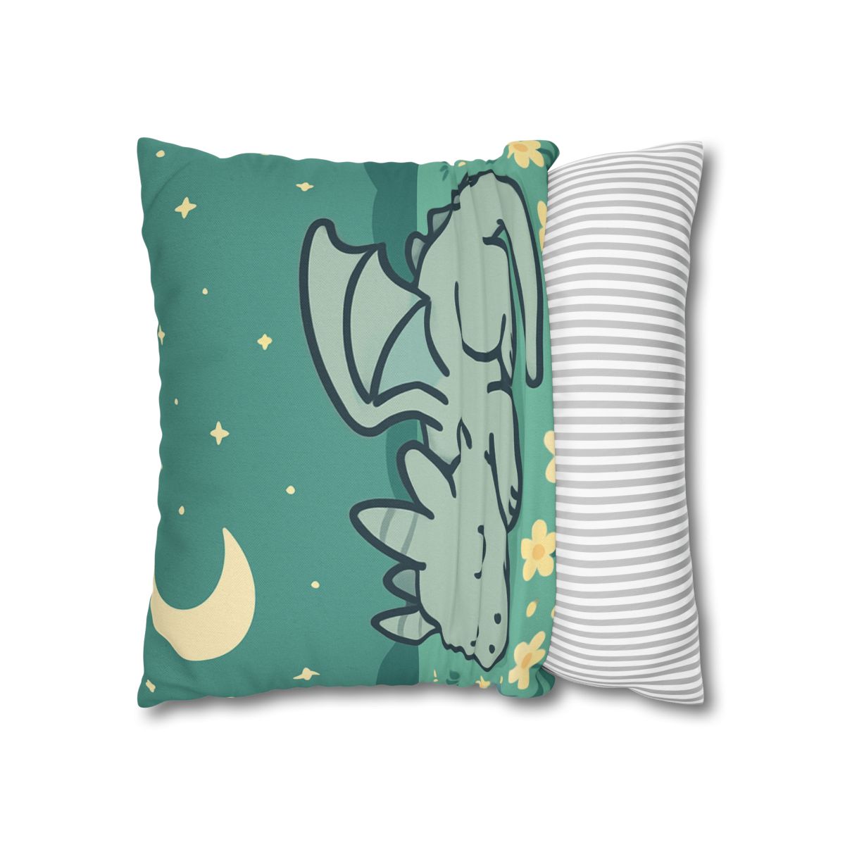 Moonlight Meadow Dragon designer print pillow cases