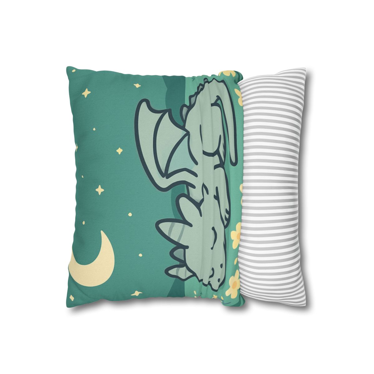 Moonlight Meadow Dragon designer print pillow cases