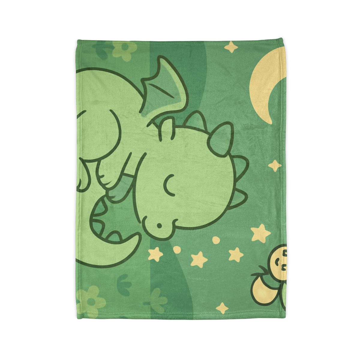 Moonlight Meadow Dragon soft fleece blankets
