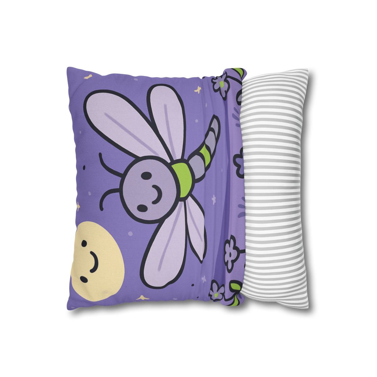 Moonlight Meadow Dragonfly personalized pillow covers