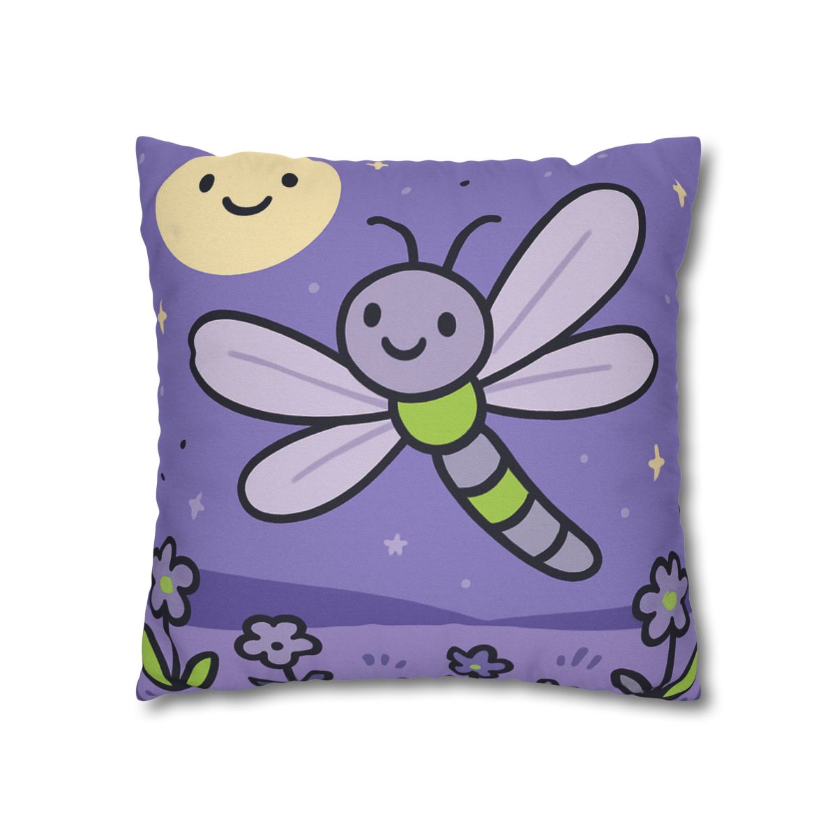 Moonlight Meadow Dragonfly personalized pillow covers