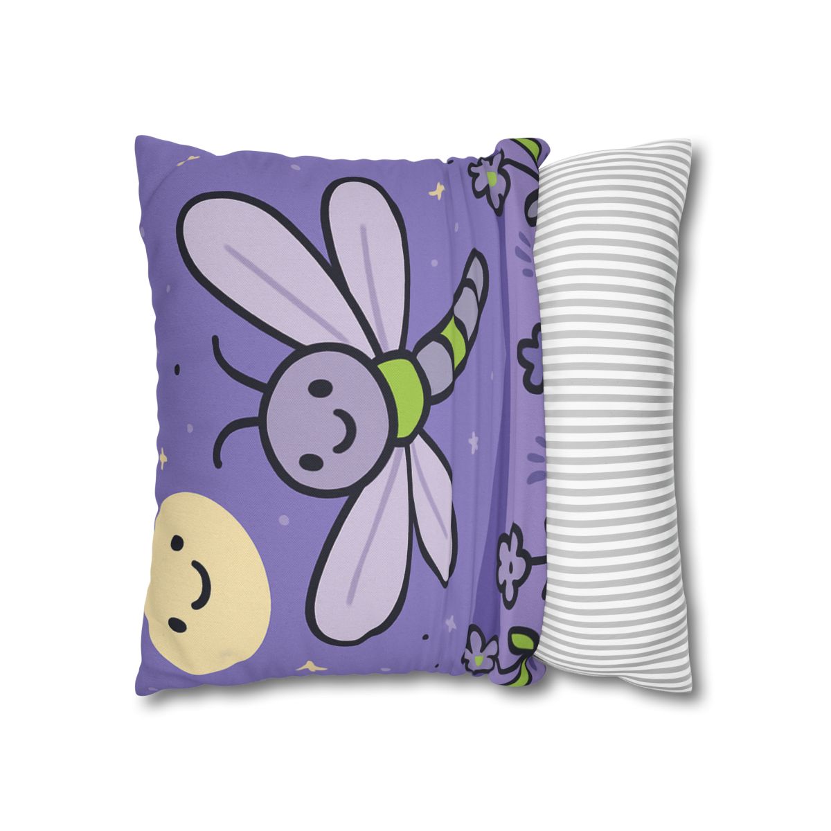 Moonlight Meadow Dragonfly personalized pillow covers